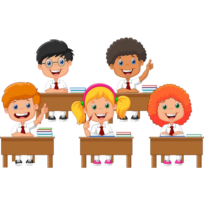 課堂上舉手發言的學生,教師節免摳png透明素材